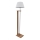 Candeeiro de pé AYD 1xE27/40W/230V branco/castanho