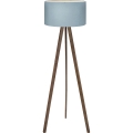 Candeeiro de pé AYD 1xE27/40W/230V castanho/azul