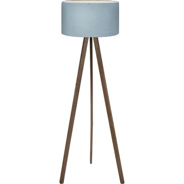 Candeeiro de pé AYD 1xE27/40W/230V castanho/azul
