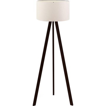 Candeeiro de pé AYD 1xE27/40W/230V castanho/branco