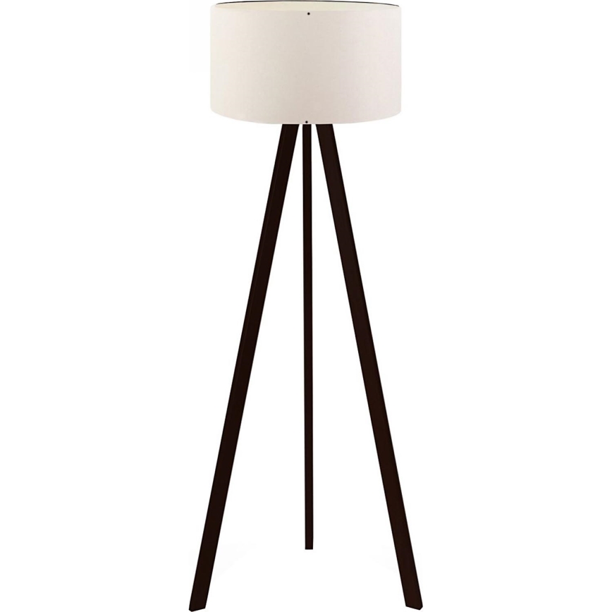 Candeeiro de pé AYD 1xE27/40W/230V castanho/branco