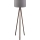 Candeeiro de pé AYD 1xE27/40W/230V castanho/cinza