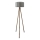 Candeeiro de pé AYD 1xE27/40W/230V castanho/cinzento