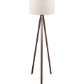 Candeeiro de pé AYD 1xE27/40W/230V castanho/creme