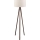 Candeeiro de pé AYD 1xE27/40W/230V castanho/creme