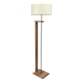 Candeeiro de pé AYD 1xE27/40W/230V castanho/creme
