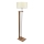 Candeeiro de pé AYD 1xE27/40W/230V castanho/creme