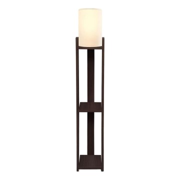 Candeeiro de pé AYD 1xE27/40W/230V castanho/creme
