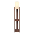 Candeeiro de pé AYD 1xE27/40W/230V castanho/creme