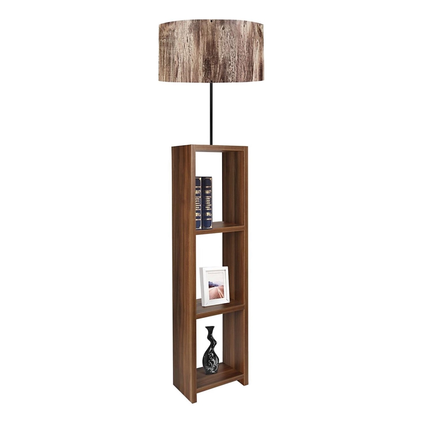 Candeeiro de pé AYD 1xE27/40W/230V castanho