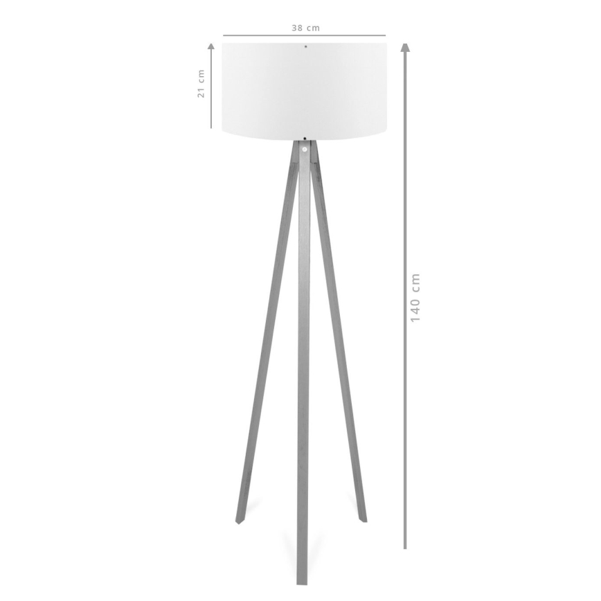 Candeeiro de pé AYD 1xE27/40W/230V castanho