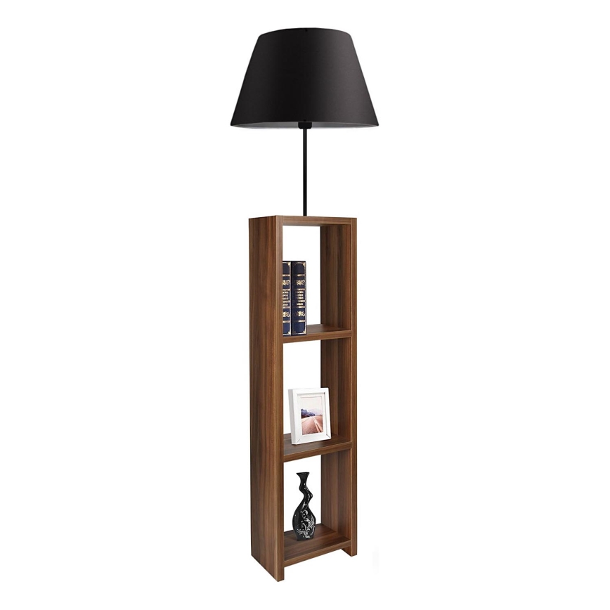 Candeeiro de pé AYD 1xE27/40W/230V castanho/preto