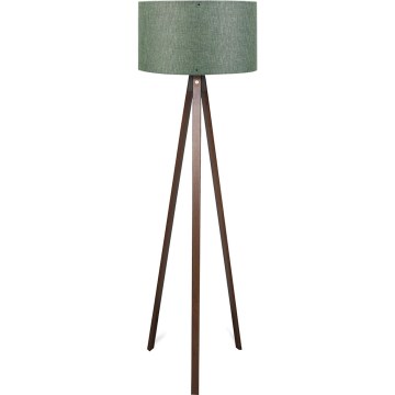 Candeeiro de pé AYD 1xE27/40W/230V castanho/verde