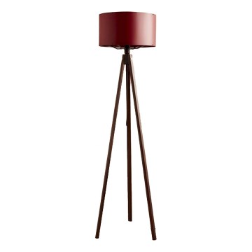 Candeeiro de pé AYD 1xE27/40W/230V castanho/vermelho