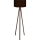 Candeeiro de pé AYD 1xE27/40W/230V preto/castanho