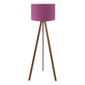 Candeeiro de pé AYD 1xE27/40W/230V roxo/castanho