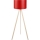 Candeeiro de pé AYD 1xE27/40W/230V vermelho/bege