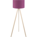 Candeeiro de pé AYD 1xE27/40W/230V violeta/bege