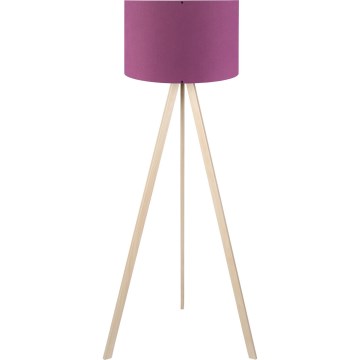 Candeeiro de pé AYD 1xE27/40W/230V violeta/bege