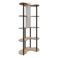 Candeeiro de pé com prateleiras 1xE27/40W/230V 150 cm preto/bege