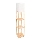 Candeeiro de pé com prateleiras 1xE27/60W/230V branco/castanho
