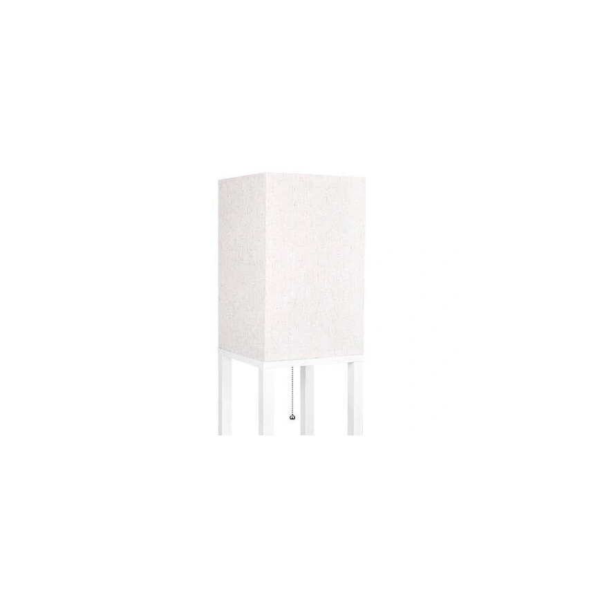 Candeeiro de pé com prateleiras 1xE27/60W/230V branco