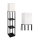 Candeeiro de pé com prateleiras 1xE27/60W/230V preto/branco