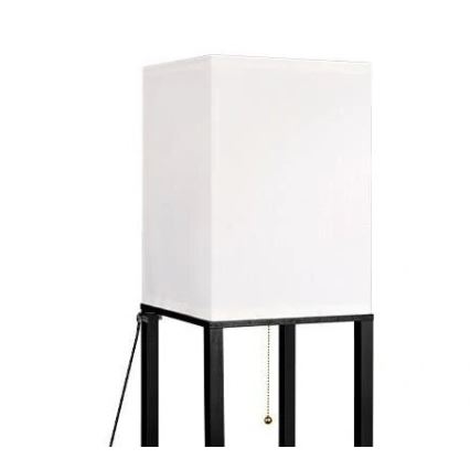 Candeeiro de pé com prateleiras 1xE27/60W/230V preto/branco