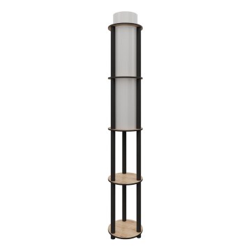 Candeeiro de pé com prateleiras NOTO 1xE27/40W/230V bege/preto