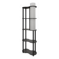 Candeeiro de pé com prateleiras NOTO 1xE27/40W/230V preto