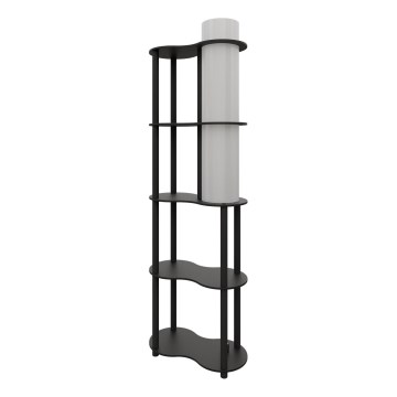 Candeeiro de pé com prateleiras NOTO 1xE27/40W/230V preto