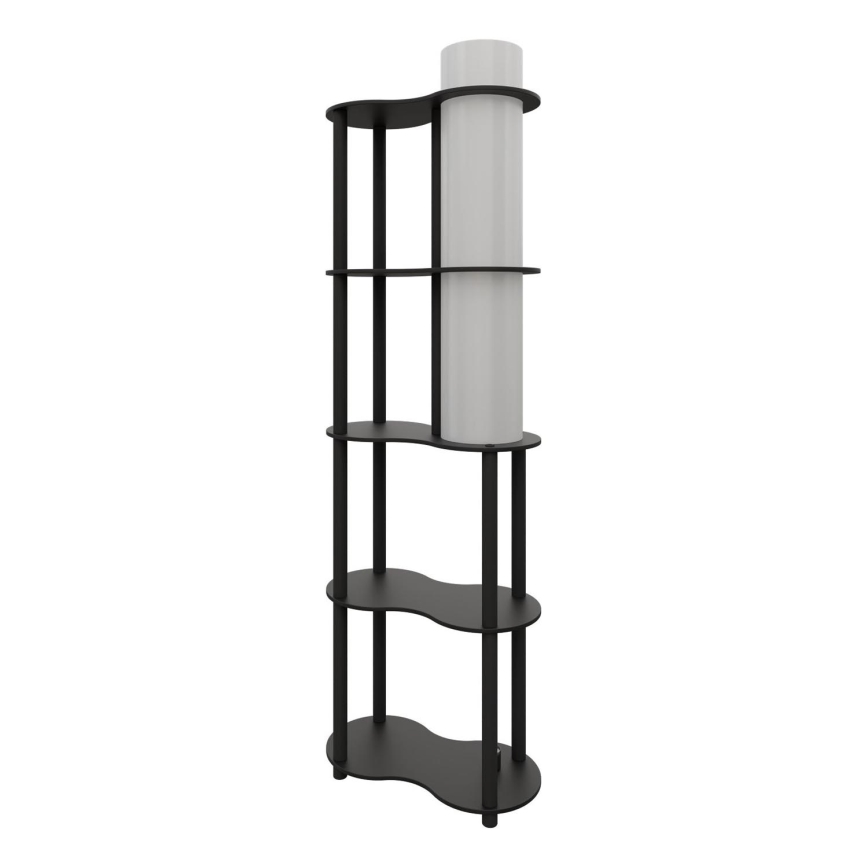 Candeeiro de pé com prateleiras NOTO 1xE27/40W/230V preto