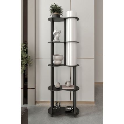 Candeeiro de pé com prateleiras NOTO 1xE27/40W/230V preto