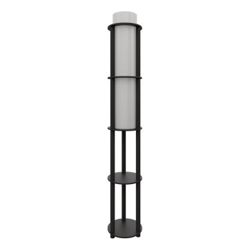 Candeeiro de pé com prateleiras NOTO 1xE27/40W/230V preto