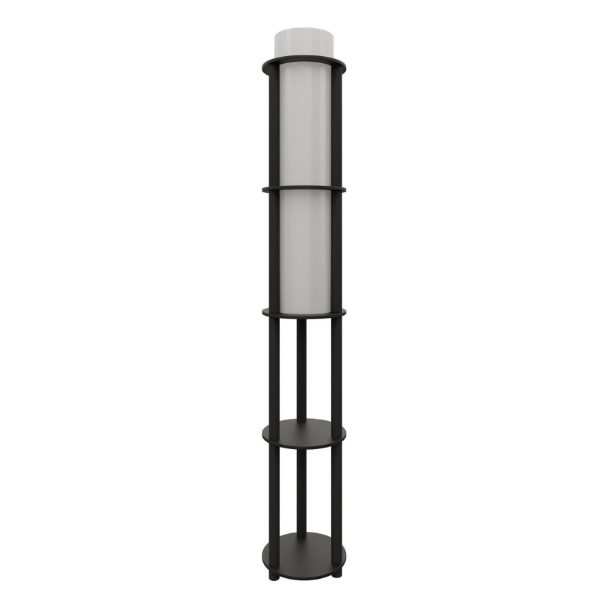 Candeeiro de pé com prateleiras NOTO 1xE27/40W/230V preto