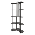 Candeeiro de pé com prateleiras NOTO 1xE27/40W/230V preto
