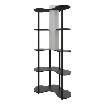 Candeeiro de pé com prateleiras NOTO 1xE27/40W/230V preto
