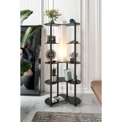Candeeiro de pé com prateleiras NOTO 1xE27/40W/230V preto