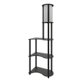 Candeeiro de pé com prateleiras NOTO 1xE27/40W/230V preto