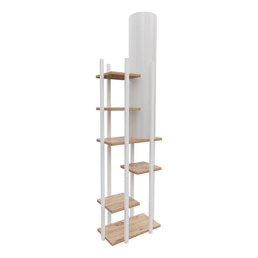 Candeeiro de pé com prateleiras VOGUE 1xE27/40W/230V 160 cm branco