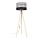 Candeeiro de pé CORAL 1xE27/60W/230V bege/preto/cinza/dourado