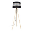Candeeiro de pé CORAL 1xE27/60W/230V bege/preto/dourado