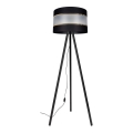 Candeeiro de pé CORAL 1xE27/60W/230V wengué/preto/dourado