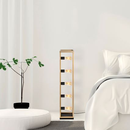 Candeeiro de pé KAFES 5xE27/40W/230V dourado