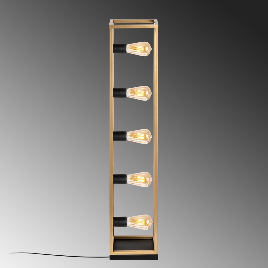 Candeeiro de pé KAFES 5xE27/40W/230V dourado