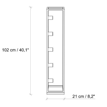 Candeeiro de pé KAFES 5xE27/40W/230V dourado