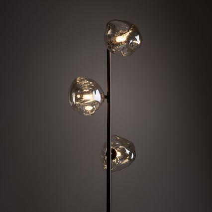 Candeeiro de pé LAVA 3xG9/8W/230V bronze/bege fumê