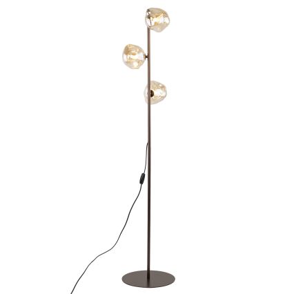 Candeeiro de pé LAVA 3xG9/8W/230V bronze/bege fumê