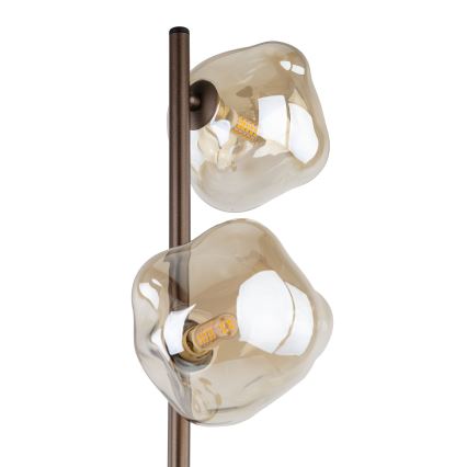 Candeeiro de pé LAVA 3xG9/8W/230V bronze/bege fumê