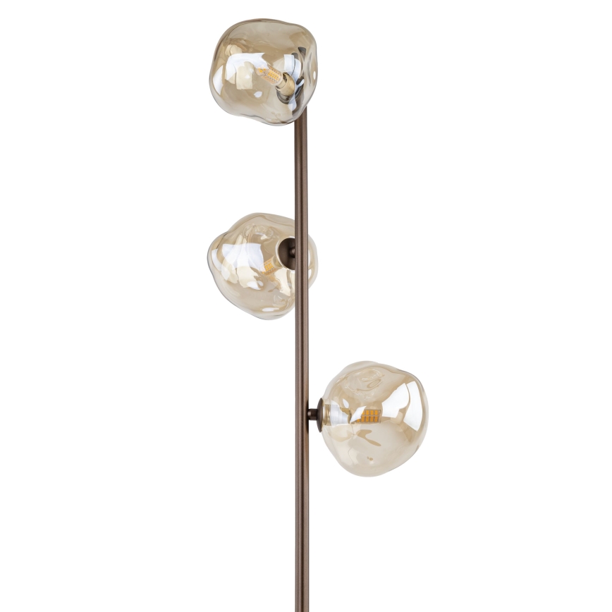 Candeeiro de pé LAVA 3xG9/8W/230V bronze/bege fumê